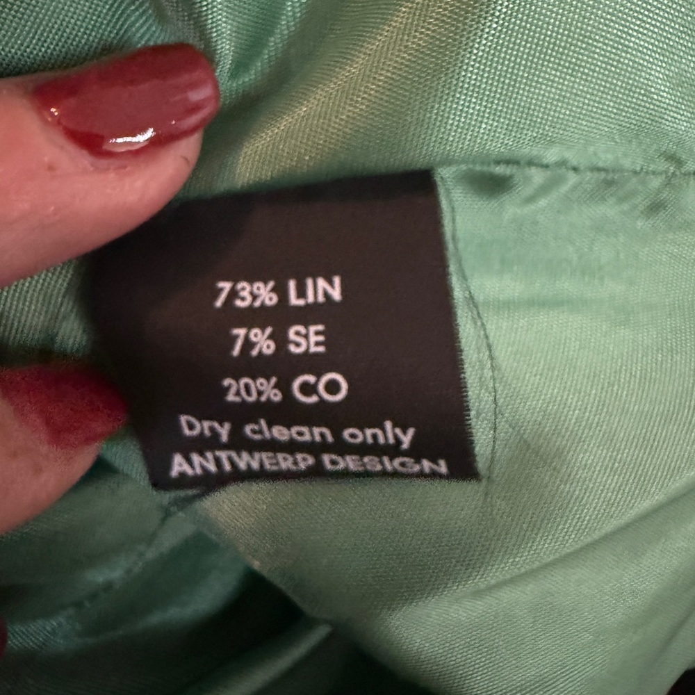 Active Seller! Women’s Chris Janssens Size 36 Fitted Tweed Blazer Designer - Picture 7 of 7